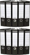 Eastlight A4 Lever Arch Files Black & Eastlight A4 Lever Arch Files Black & White Pack of 10Pack of 10