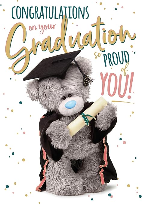 Me To You Tatty Teddy Congrats On Your Graduation Greeting Card 5x7ins - Official Collection