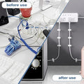 400PCS 4 Sizes Cable Clips White Cable Nail Clips, Strong Electrical Cable Wall Clips Wire Tidy Clips 4mm 6mm 8mm 10mm for Ethernet Cable Telephone Line TV USB Cable