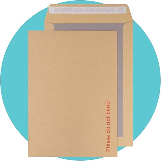 Triplast 10 x A4 C4 Manilla Hard Board Back Envelopes (324x229mm) - Cardboard Backed Mailers with Peel & Seal Strip - Rigid Do Not Bend Envelopes for Mailing Posting Shipping & Storing Documents
