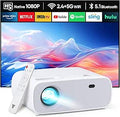 ZDK 2025 New Projector with 5G WiFi, Full HD 1080P, 4K Supports BT 5.2 Projector for Home Cinema, Compatible with Smartphones, Android/iOS/TV Box/PS5/XBOX
