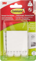 Command Picture Hanging Strips, Standard - 12 Pairs (24 Strips) Adhesive Strips, White - Damage Free Hanging for Pictures, Frames, Mirrors, Wall décor and Signs - Holds up to 5 kg