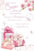STUNNING BEAUTIFULLY WORDED TO MY FABULOUS SISTER BIRTHDAY GREETING CARD