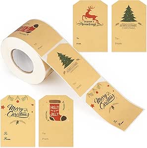 G2PLUS 300PCS Merry Christmas Paper Stickers 7.5CM * 5CM Sticky Labels Paper Seals for Christmas DIY Gift Package Visit the G2PLUS Store 4.7 4.7 out of 5 stars   (164)