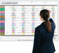 2026 Year Wall Planner A1 Wall Calendar Large Jan to Dec Yearly Planner Full Year Planning Chart Academic Annual Poster for Student Family School Office Work Study 59.4x84.1cm(Folded)(1pc)(Multi)