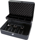 Cathedral Products | "The Ultimate Cash Box" with Foam Lining and Cantilever Coin Tray - Black