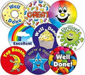 450 Mixed Scented Motivational Childrens Pupils School Teachers Reward Stickers Value Pack 37mm Primary Teaching Services