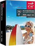 KOALA Glossy Photo Paper 4x6 inch 10x15 cm 250gsm 100 Sheets with Premium High Glossy Advanced Resin Coated for Canon Hp Epson Inkjet Printer