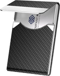 Business Card Holder, Metal Business Card Case Pocket, Card Holder for Women & Men, Professional PU Leather Business Card Holders RFID Blocking Name Card Holder Case with Magnetic Clasp