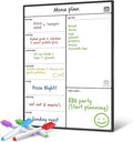 Smart Panda A3 Magnetic Whiteboard Fridge Calendar - Meal Planner and Shopping List White Board - Memo Board and Family Planner Notice Board - Weekly