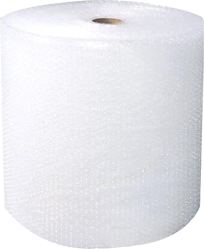 Globe Packaging 500mm x 100m Large Bubble Wrap Roll with Small Air Bubbles - Cushioning & Protection Packaging for Moving House, Ecommerce and Storage