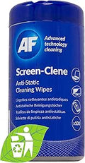AF Anti Static Screen Cleaning Wipes - Pre-moistened for Computer, laptop, TV, Tablets, Phone etc. Tub x100