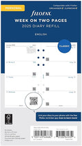 Personal Week on two pages English Monday start 2025, packaging may vary