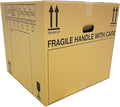 10 Extra Large Cardboard Packing Moving House Boxes 53cm x 53cm x 41cm with Carry Handles and Room List