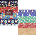 1ABOVE 32 Large Sheets of Christmas Wrapping Paper - Assorted Designs - 70x50cm