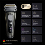 Braun Series 9 PRO+ Electric Shaver for Men, 9665CCE, Graphite - Wet & Dry Electric Razor, 5+1 Ultra Thin Precision Blades, Pro SensoAdapt Technology, 6in1 SmartCare Center, 60 min Runtime