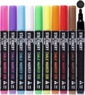 STATIONERY ISLAND Chalk Pens for blackboard, Liquid Chalk Markers for Chalkboard and Glass, Wipeable Chalk pens for Window Drawing,10 Colours