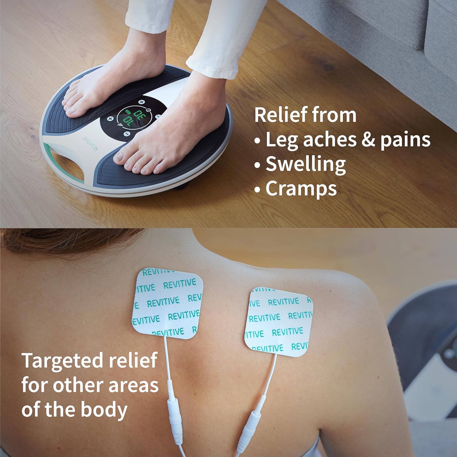 Revitive Medic® – Clinically Proven Drug-Free Relief for Leg & Body Aches & Pains, Cordless, Designed to Keep You Moving