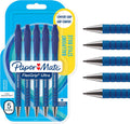 Paper Mate Flexgrip Ultra Retractable Ballpoint Pens | Medium Point (1.0mm) | Blue | 5 Count