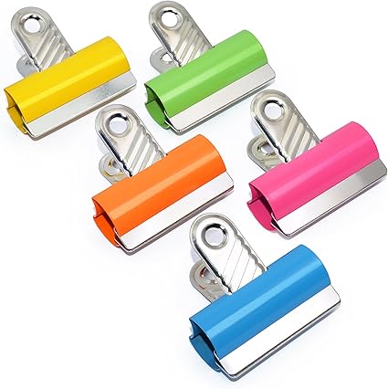 Rapesco RCB30COL 30 mm Letter Clips, Assorted Colours, Pack of 10