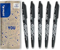 PILOT - FriXion Ball Erasable Pen - 0.7mm Tip Rollerball - 5 x Black Pens