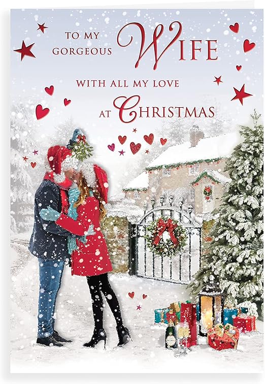 Regal Publishing Traditional Christmas Card Wife- C85471, Multi-color, 9 x 6 inches