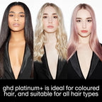 ghd Platinum+ Hair Straightener & Professional Styler - More Strength, Shine & Colour Protection - for All Hair Types - (UK Plug)