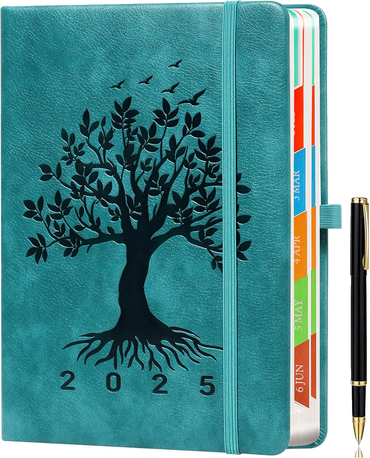 ZXHQ Diary 2025 A5 Page a Day SeaGreen