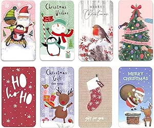 8 Christmas Money Wallet Gift Cards & Envelopes For Cash Gifts Xmas Voucher Wallets