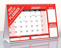 Desk Calendar 2026 One Month to View UK Stand Alone Desk Office Table Calendar Planner