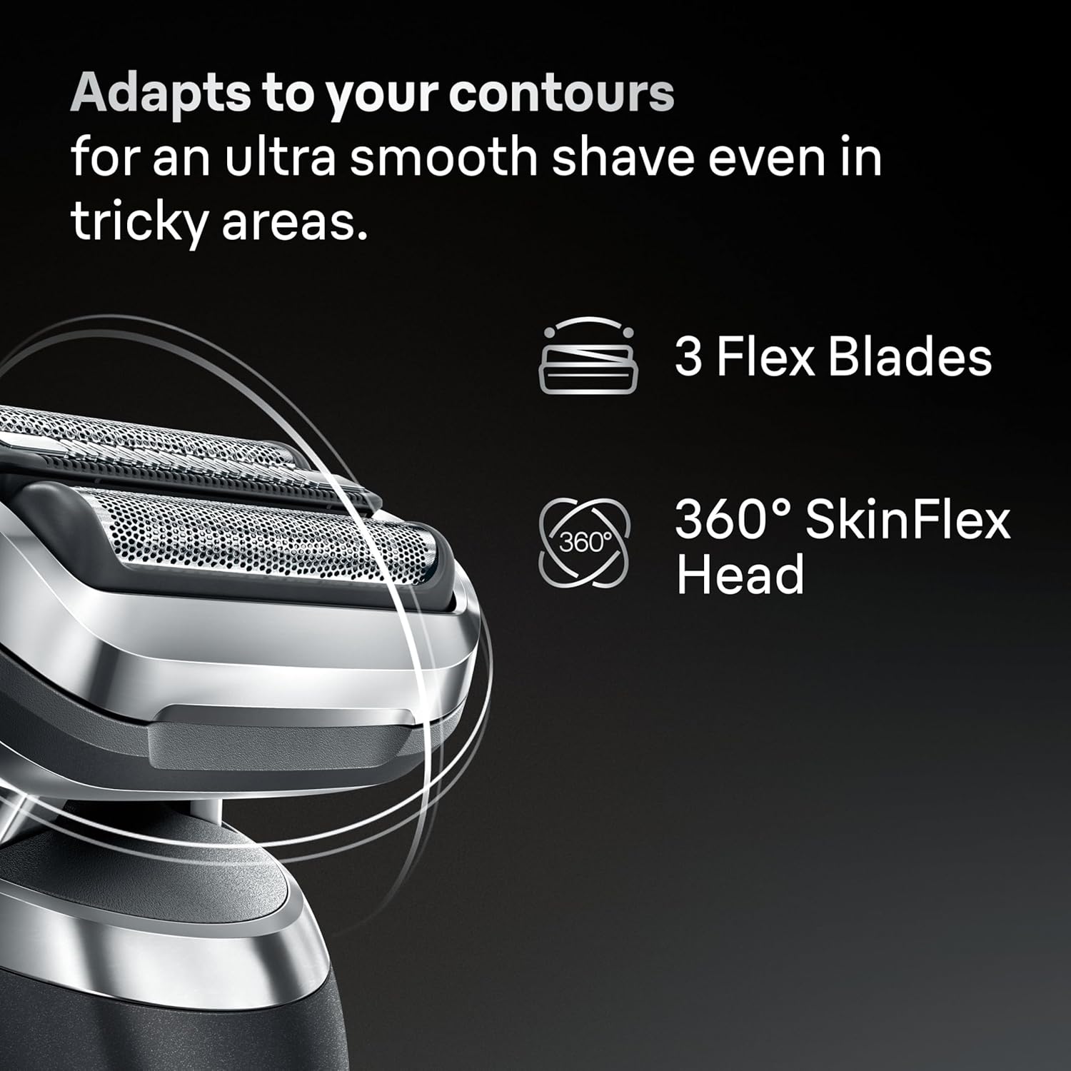 Braun Series 7 Electric Shaver, Up to 60 min, Cordless, Wet & Dry Razor for Men with Precision Trimmer Attachment, 100 Percent Waterproof, 72-N1200SI, Black