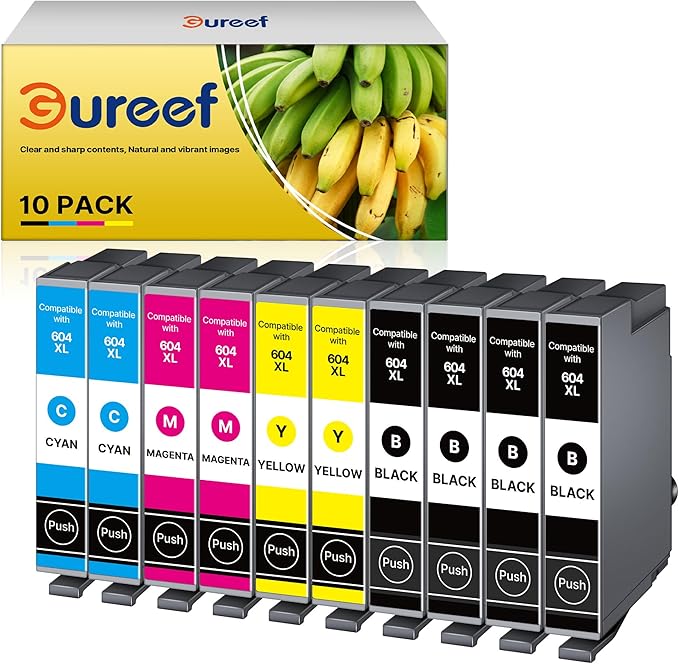 604XL Ink Cartridges for Epson 604 604xl Multipack for Epson XP2200 Ink Cartridges Compatible with XP 3200 XP 4200 XP-4205 XP 2200 XP-2205 WF-2935 (10 Pack)