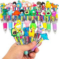 leyun Multicoloured Pens All in One - Fun Cartoon 4-Color Pen Set (30-Pack) - Party Bag Fillers for Kids Class Fifts for 30 Children