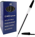 Stylostik Black Pens Pack of 50 Biros