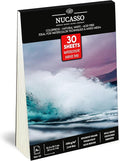 Watercolour Paper Pad A4 x 30 Sheets – Natural White 300 GSM Student Grade, Cold-Pressed, Glue Bound Water Colour Sketchbook for Wet, Dry & Mixed Media