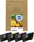 Epson 604 Pineapple, Genuine Multipack, Eco-Friendly Packaging, 4-Colours Ink Cartridges