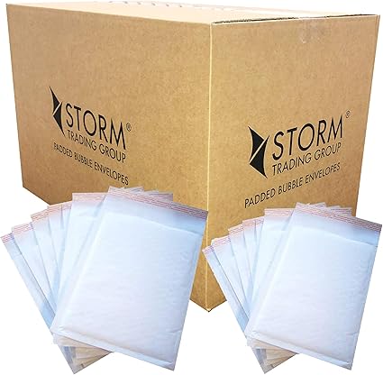 100 White Padded Bubble Envelopes A5 170 x 245mm STG 4