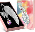 Feather Metal Bookmarks Gifts for Women: Stocking Fillers Womenn Teenage Girls Her Ladies Gifts for Christmas, Gift for Teacher Mum Wife Christmas Present, Butterfly Stationery Gift for Book Lovers