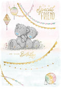 Me To You Tatty Teddy Special Friend With Lanterns Birthday Greeting Card 5x7ins - Official Collection