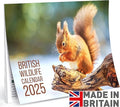 Calendar 2025 British Wildlife for Nature Lovers UK Calendar A3 Month to View Features 12 High Resolution Images (2025) Gifts Birthday Presents - Great Fathers Day Gift for Him