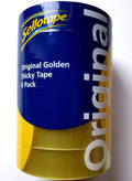 Sellotape Original Golden Tape Roll Non-static Easy-tear Retail Pack 24mmx50m Ref 1443266 [Pack 6] (1443266)