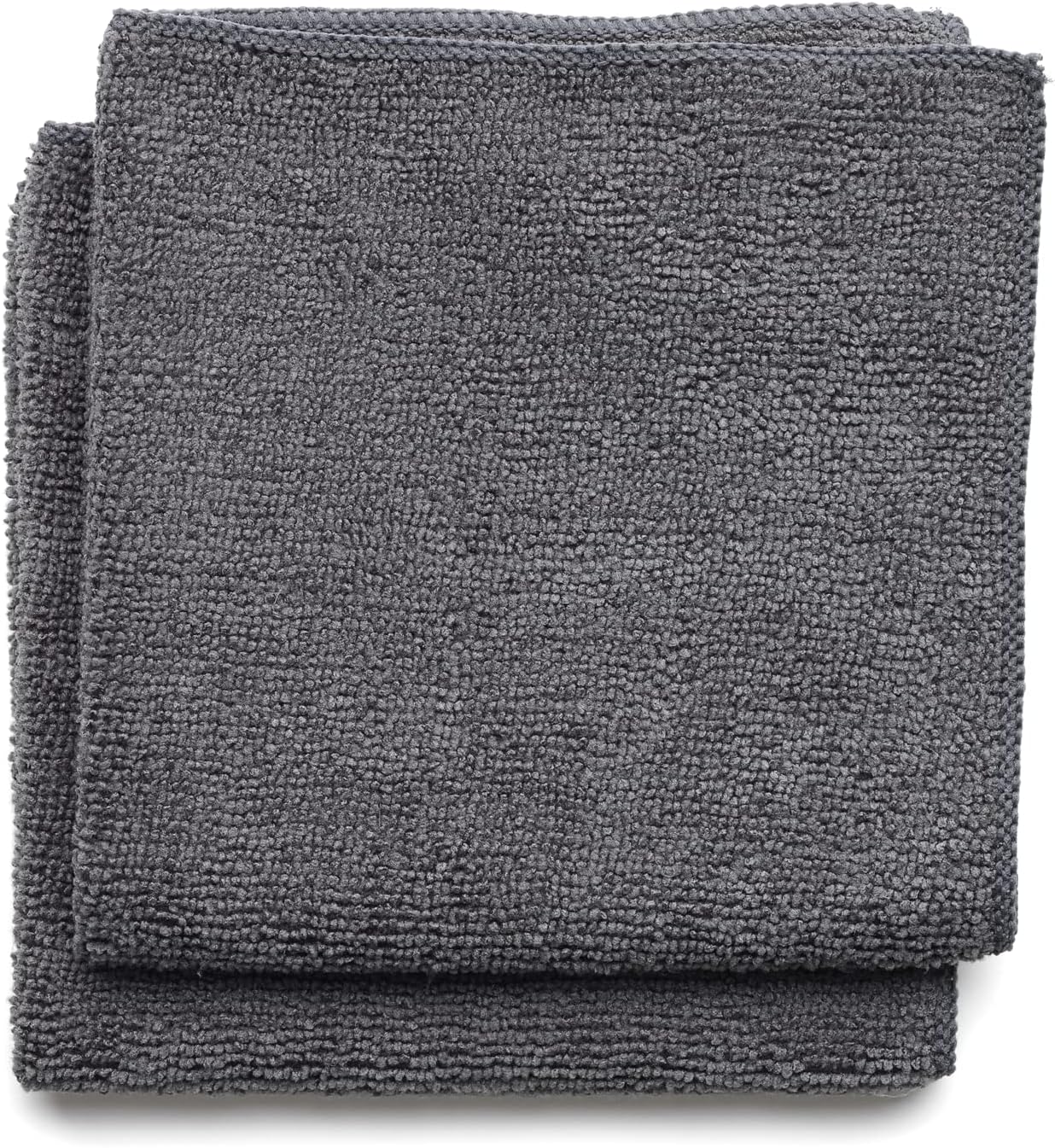 Brabantia 118029 Microfibre Cleaning Cloths (x 2), Machine Washable, Dark Grey