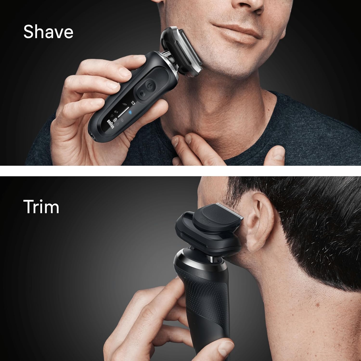 Braun Series 7 Electric Shaver, Up to 60 min, Cordless, Wet & Dry Razor for Men with Precision Trimmer Attachment, 100 Percent Waterproof, 72-N1200SI, Black
