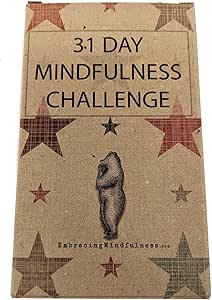 31 Day Mindfulness Challenge Cards - Take One a Day for a Month of Mindfulness - Great Stocking Filler or Secret Santa Gift