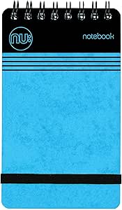 NU: Notebooks - Craze Cloud Range - A7 Blue Notebook - Wirebound Notebook - Stationery Notebooks - Ruled Notepad - 110 Pages Visit the nu: Store