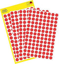Avery 32-301 Dots/Circle Labels - Red (Diameter 8 mm, 70 Labels per Sheet, 560 Labels Total)