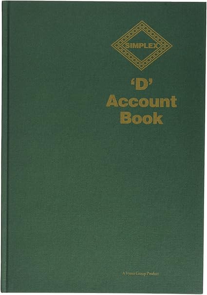 Simplex Account Book A4 56 Pages 28 Sheets - Color: Green