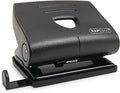 Rapesco PF8700B1 820-P 2-Hole Punch with Antibacterial Protection, 22 Sheet Capacity, Black