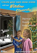Snow Windows - Christmas Window Stencils 4 Pack. Create Amazing Festive Scenes in Your Home.
