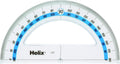 Helix 15cm 180 degree Protractor , Clear, Pack of 1